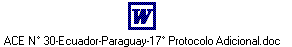 ACE N 30-Ecuador-Paraguay-17 Protocolo Adicional.doc